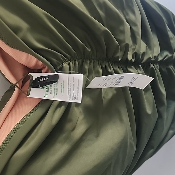 NWT J.Crew Rouched One piece Swimsuit in Olive size 22 - Picture 6 of 7